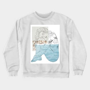 Ocean • Line version Crewneck Sweatshirt